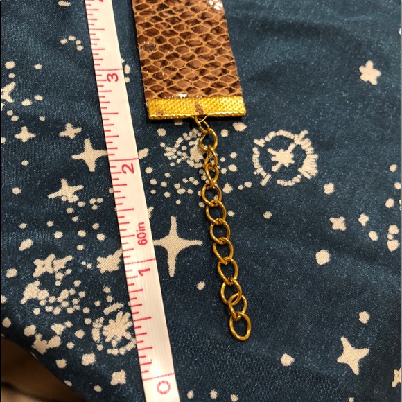 NWOT. Snakeskin choker/wrap bracelet - Picture 5 of 8